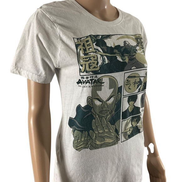 Avatar The Last Airbender Graphic Tee White Comic Strip Style Size  medium - Picture 3 of 11